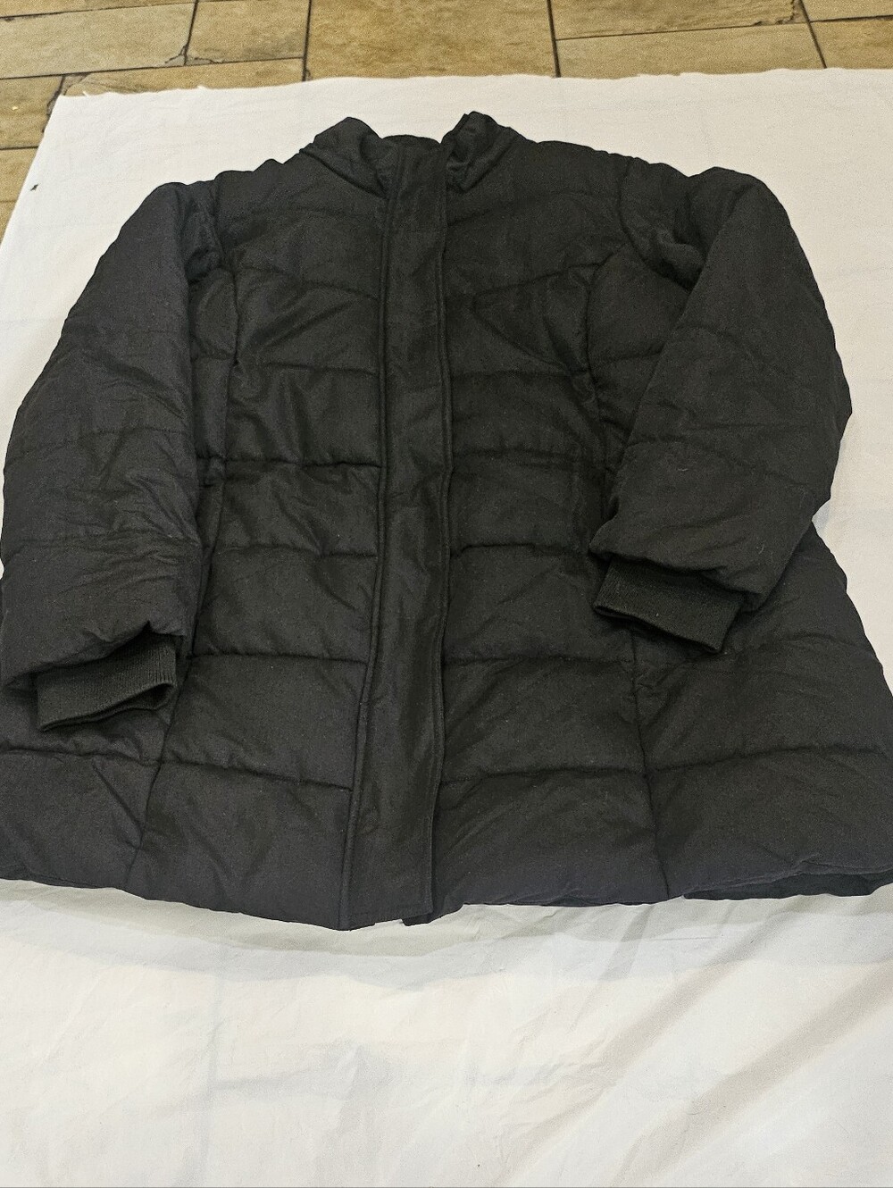 St. John's Bay Women's Black Puffer Coat Size 1X